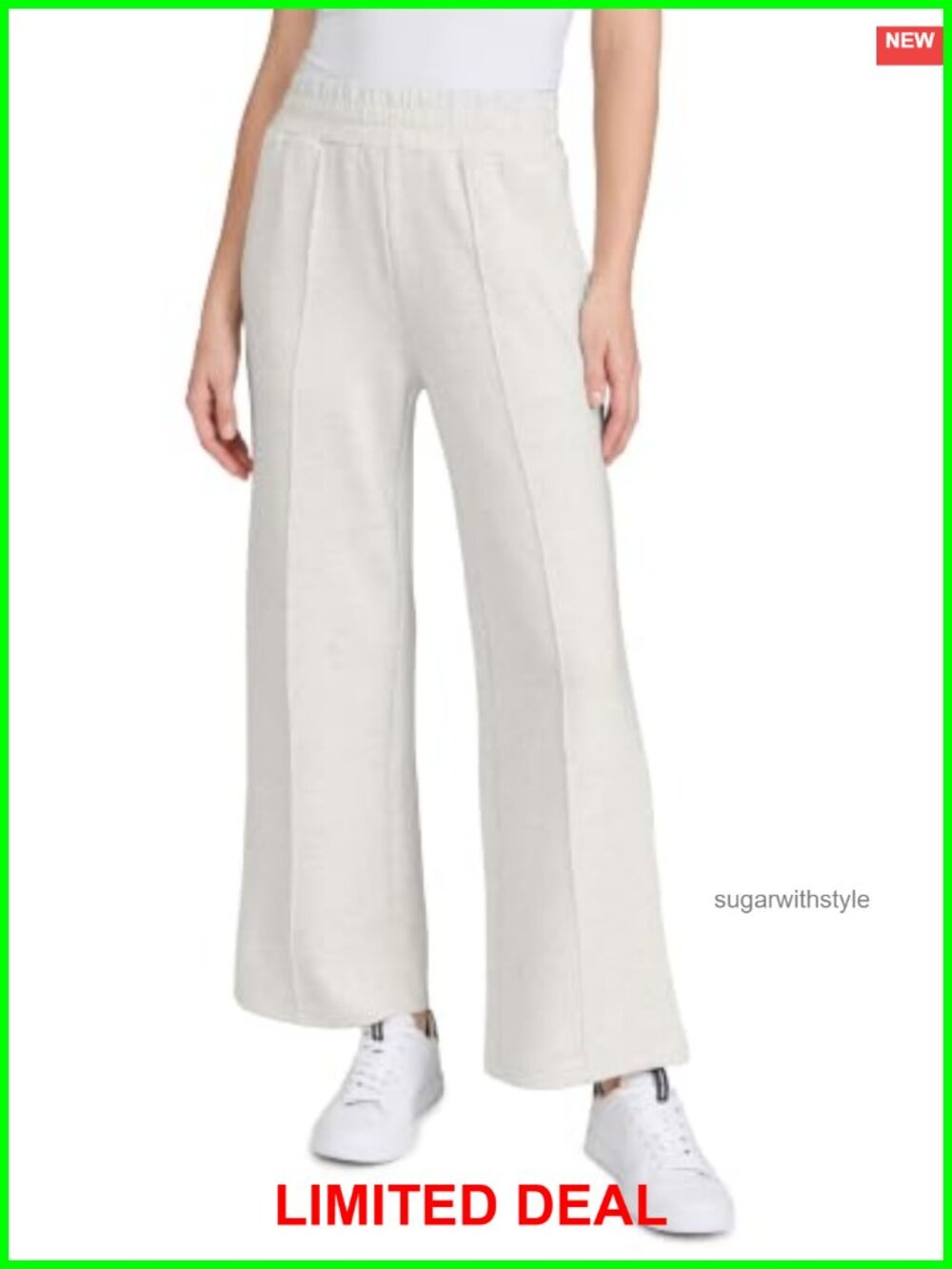 Varley The Wide Leg Pant 28 Super-Soft Knit High Rise Casual Yoga Pants